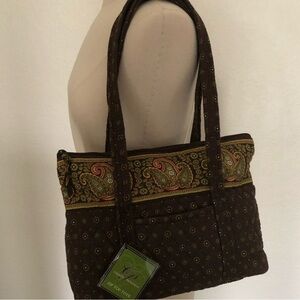 NWT! Country French Provencal~Quilted Zip Top Tote & Matching Cosmetic Bag